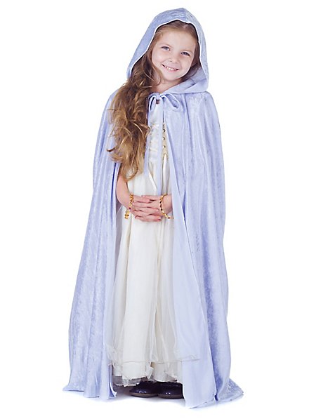 Light blue hooded coat for children