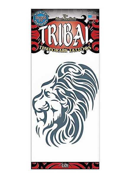 Lion Tribal Temporary Tattoo