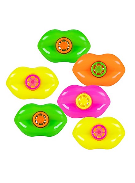 Lipfluiten in verschillende kleuren, 6 stuks