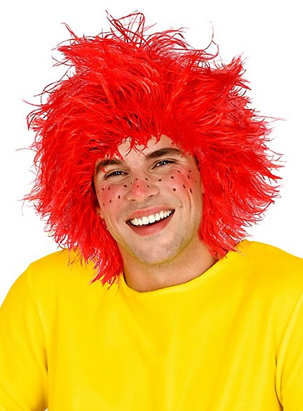 Little red leprechaun wig - maskworld.com