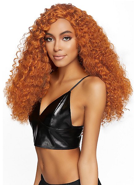 Long Curly curly wig red