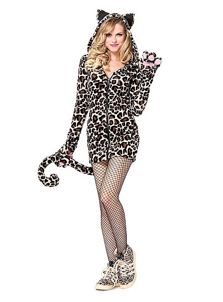 Lovely Leopard Hoodie Dress