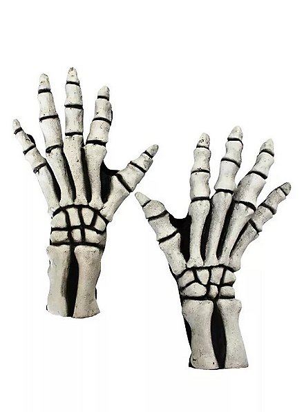 Mains de squelette blanches