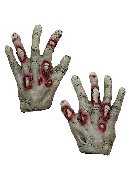 Mains de zombie pour enfants vert