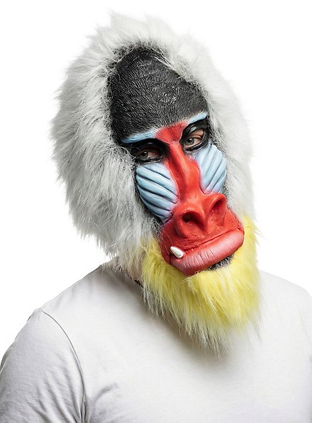 Mandrill Full Mask Made of Latex