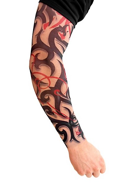 WIDMANN Par De Mangas De Tatuaje Tribal Realistas – Color Piel, Unisex Adulto, Talla Única – Ideal Para Disfraces De Rockero, Motero, Prisionero O Carnaval