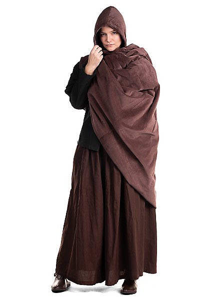 Mantello medievale senza cappuccio modello Kuno, colore rosso ⚔️ Negozio