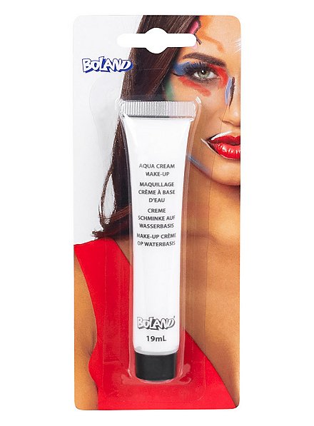 Maquillaje En Crema Al Agua Blanco Para Halloween