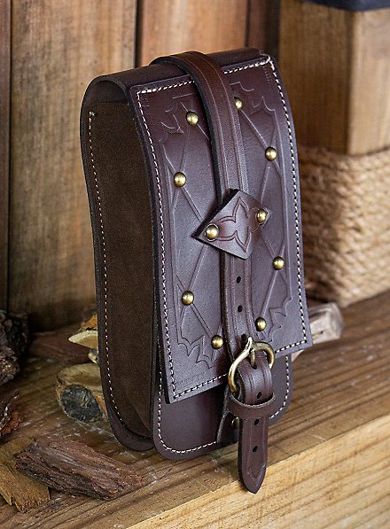 Abito Uomo Borsa Medievale Mythrojan In Vera Pelle - LARP, Cosplay