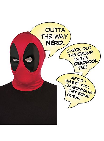 Máscara De Deadpool Con Bocadillos