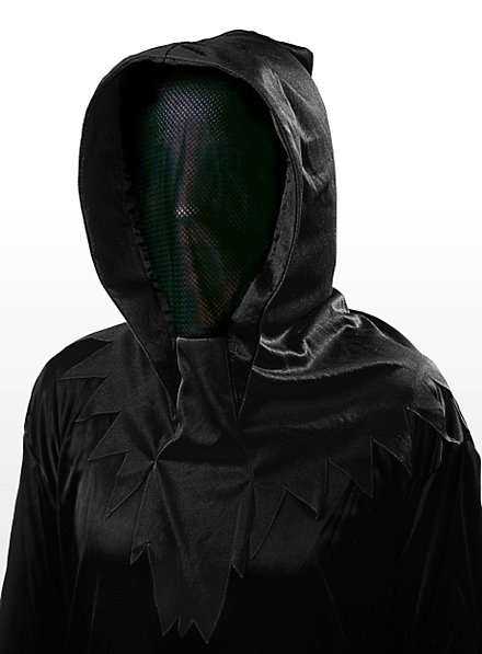 Máscara De Fantasma Negro-Negro