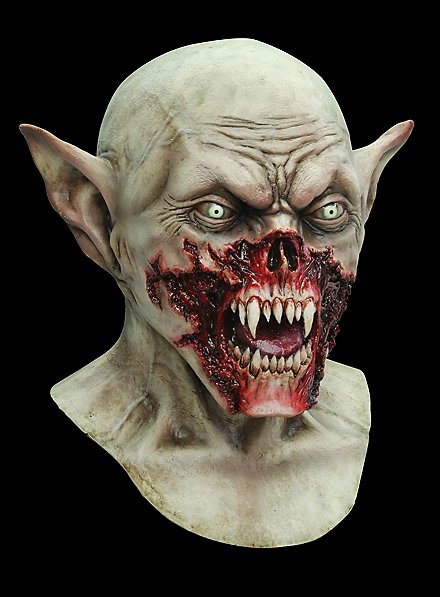 Máscara De Vampiro Elfo De Látex Con Orejas Puntiagudas | Ideal Para Halloween, Carnaval Y Fiestas De Terror | Pintada A Mano Y Realista