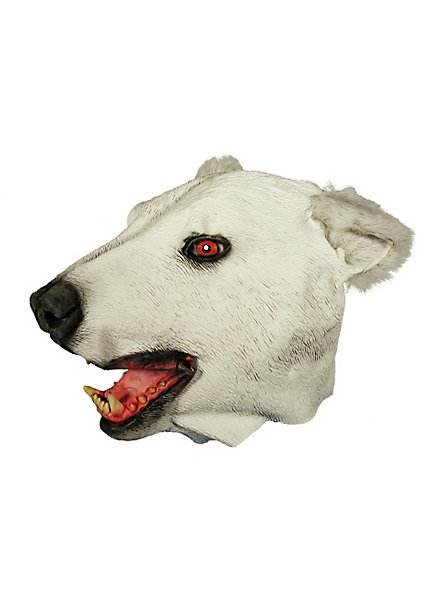 Maschera da orso polare in lattice