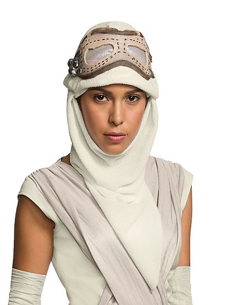 Maschera e cappuccio di Star Wars 7 Rey