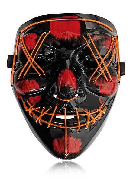 Maschera LED di Halloween arancione
