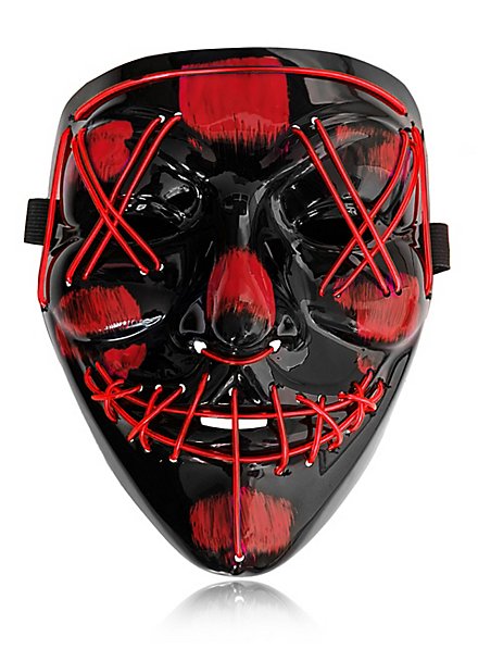 Maschera LED di Halloween rossa