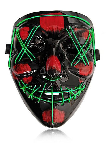 Maschera LED di Halloween verde
