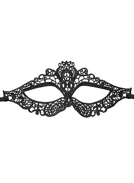 Maschera stretta in pizzo nero