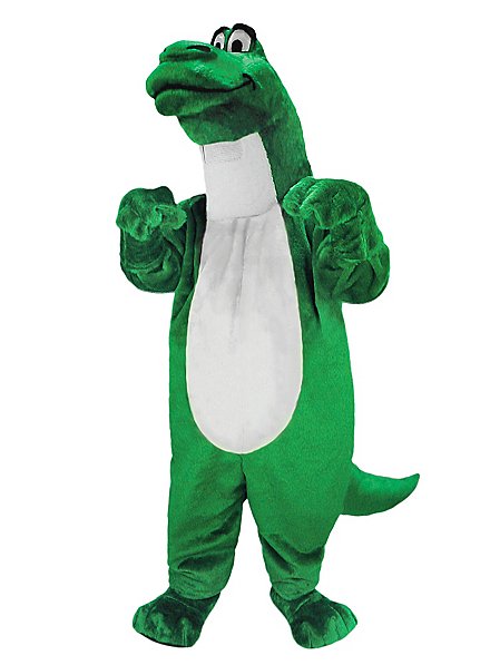Mascota De Dinosaurio De Dibujos Animados