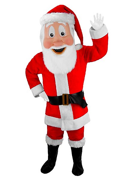 Costume Mascotte Babbo Natale Con Testa Staccabile - Taglia Unica, Gioco Di Ruolo E Divertimento