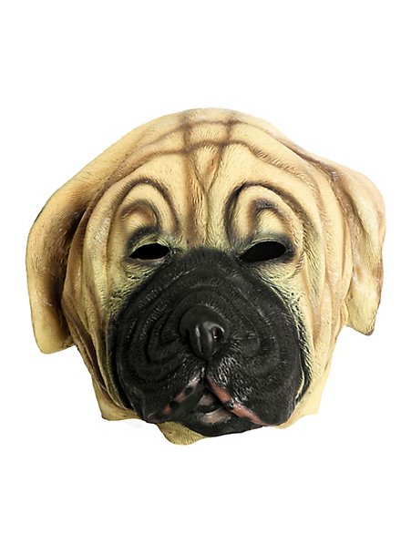 Masque de chien mastiff en latex