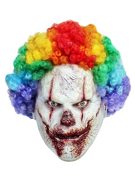 Masque de clown arc-en-ciel