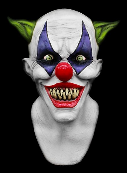 Masque de clown taré Deluxe en latex