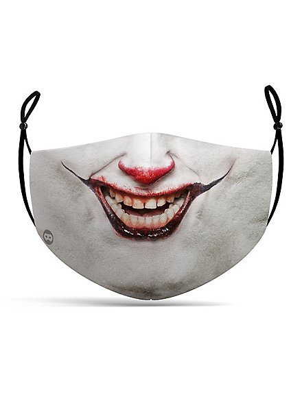 Masque en tissu Clown de l'horreur