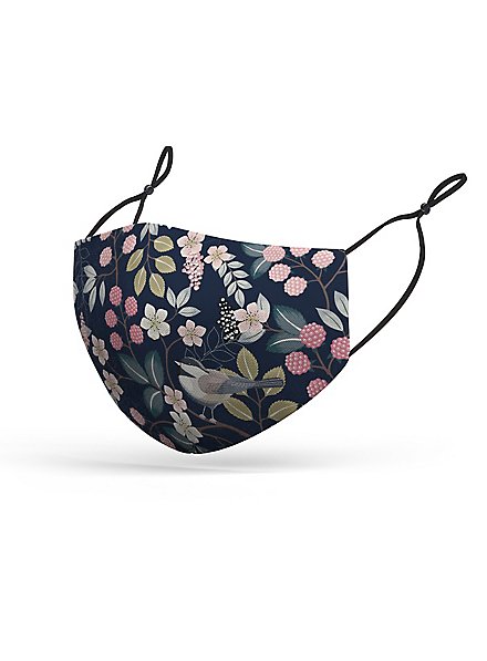 Masque en tissu motif fleurs - maskworld.com