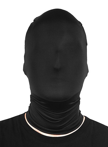 Masque intégral en tissu noir