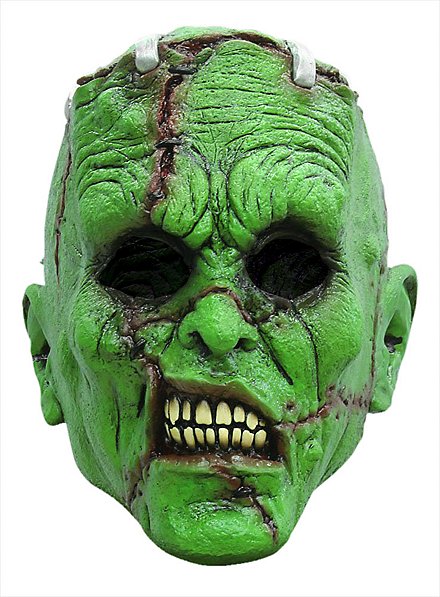 Masque terrifiant de monstre vert