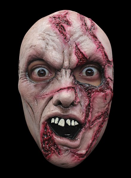 Masque terrifiant de zombie tailladé