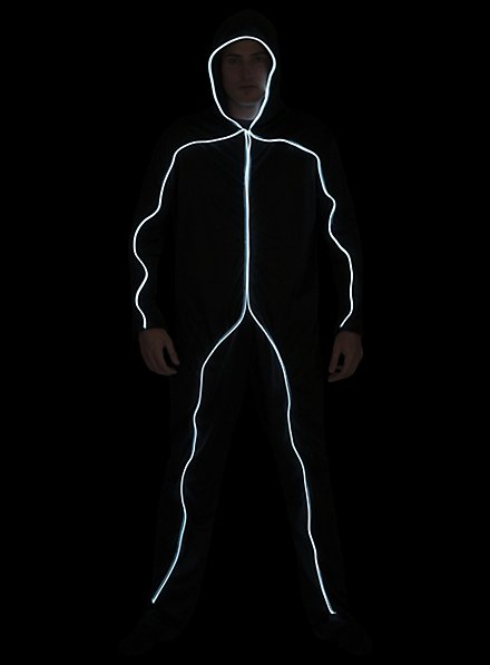 Matchstick man illuminated costume for adults - maskworld.com