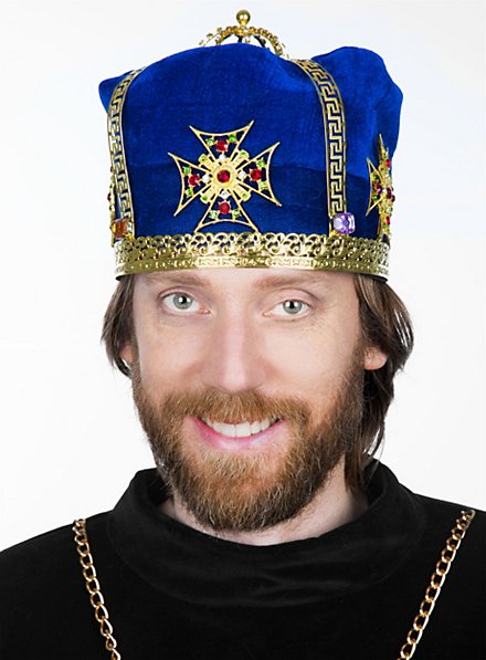 Medieval Crown Cap royal blue