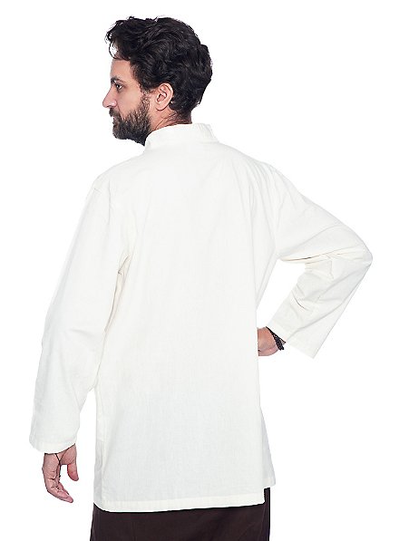 mens white medieval shirt