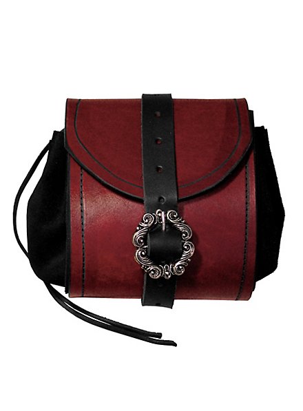 Merchant Leather Pouch red 