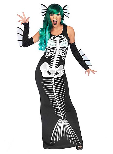 Mermaid skeleton costume