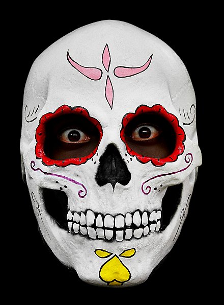 Sugar Skull Maske Mexikanische Totenmaske Totenkopfmaske Tag der Toten Masken 