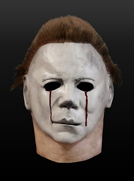 Michael Myers Blood Tears Mask Deluxe Adult Latex Halloween Horror Fancy 