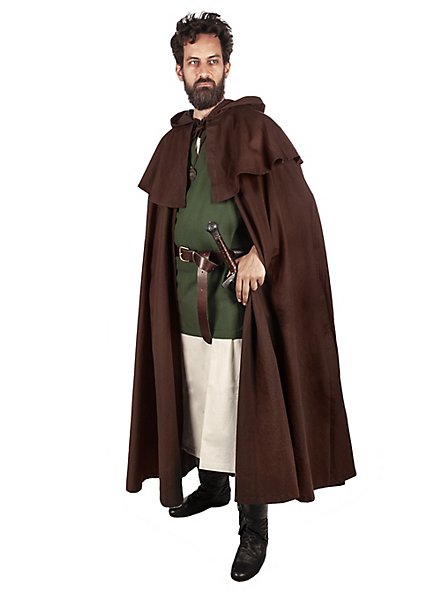 Middelalder Kappe Med Pelerine - Rothgar
