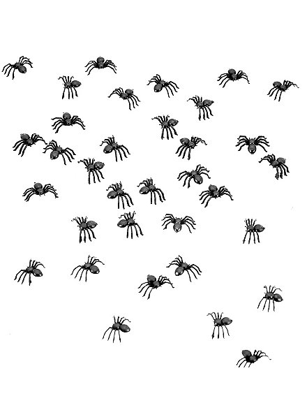 Mini Spiders Halloween Decoration - 80 Pieces