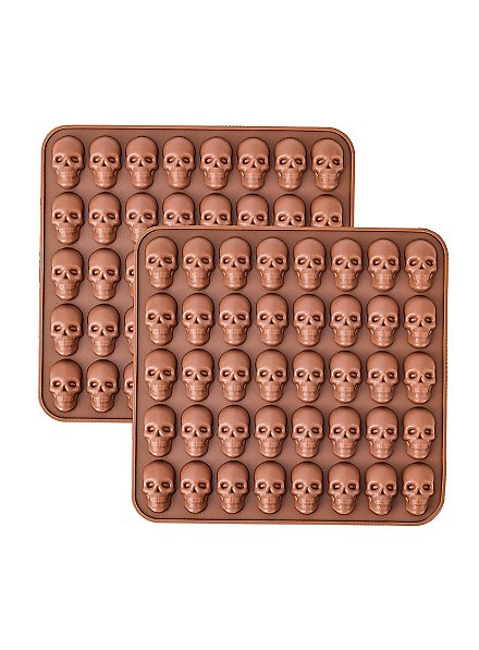 Stampi In Silicone Per Caramelle A Teschio – 2 Pacchi Da 40 Cavità + Contagocce Per Halloween