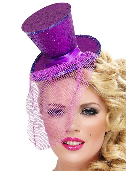 Mini Top Hat Hair Band violet 