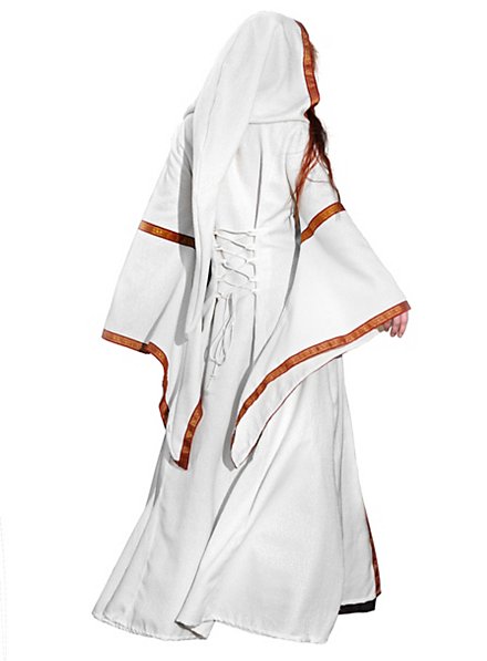 mittelalterliches hofkleid weiß kostüm  maskworld
