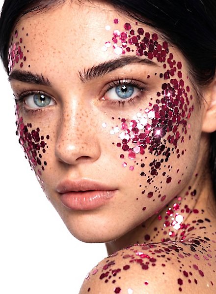 Moon glitter organic chunky glitter dark pink