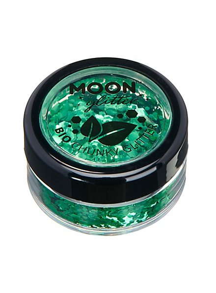Moon glitter organic chunky glitter green