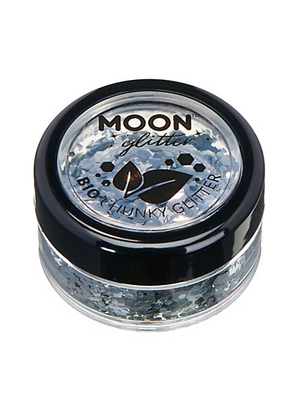 Moon glitter organic chunky glitter silver