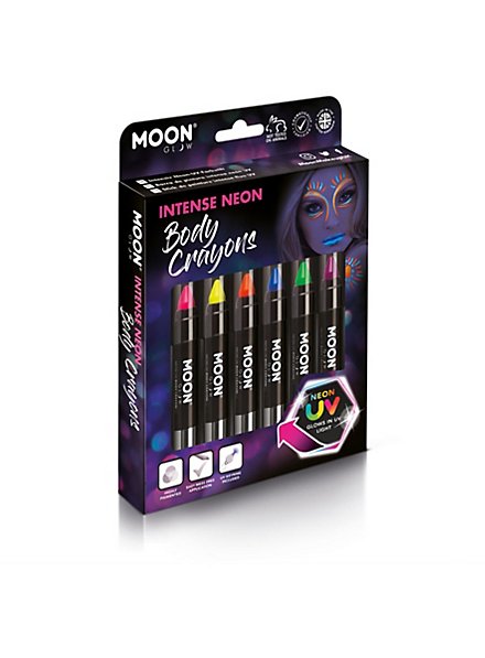 Moon Glow – Matite cosmetiche Intense Neon UV, 6 pezzi