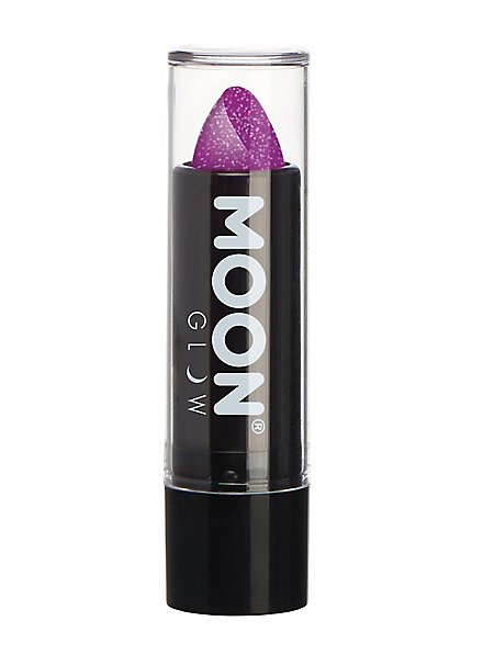 Moon Glow Neon UV Glitter Lipstick Purple