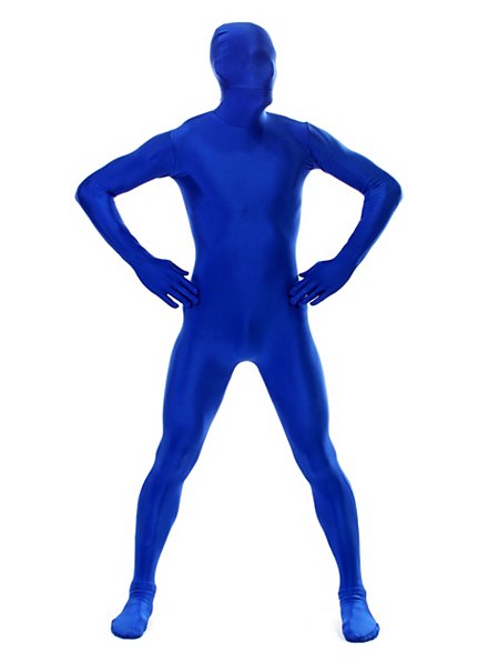 Morphsuit blau Ganzkörperkostüm
